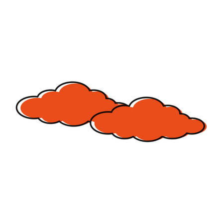 clouds icon over white background vector illustrationのイラスト素材