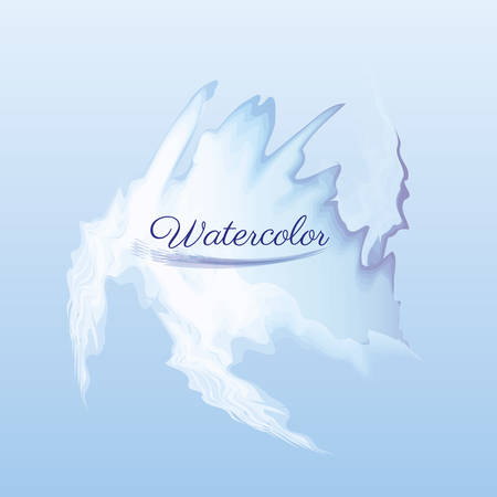 blue watercolor background decoration design vector illustrationのイラスト素材