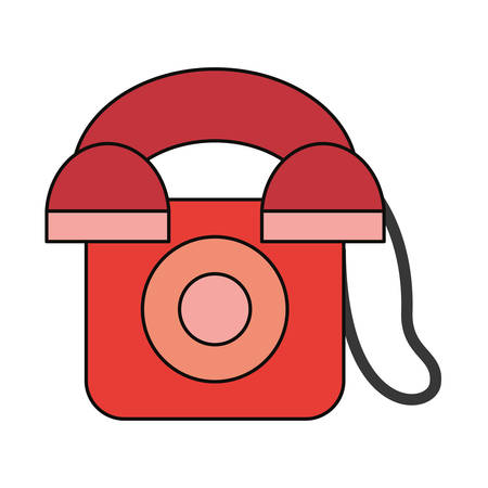 Colorful phone  over white  background vector illustrationのイラスト素材