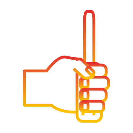 hand holding a screwdriver icon over white background vector illustrationのイラスト素材