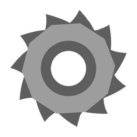 Colorful  gear  over white background vector  illustrationのイラスト素材