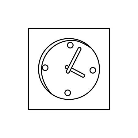 clock icon over white background vector illustrationのイラスト素材