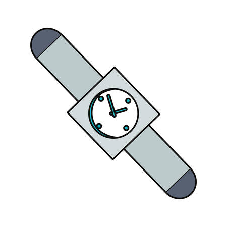 Watch icon over white background colorful design vector illustrationのイラスト素材
