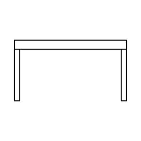 table icon over white background vector illustrationのイラスト素材