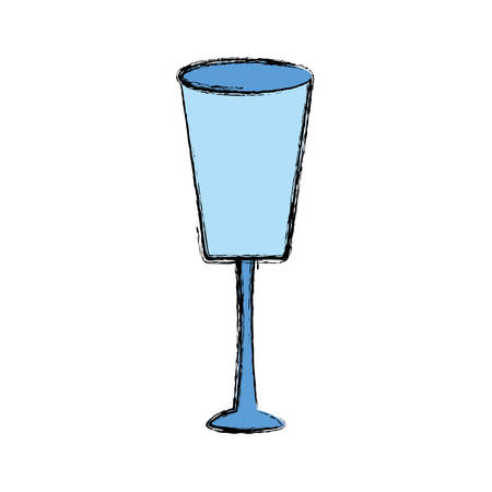 champagne glass icon over white background vector illustrationのイラスト素材