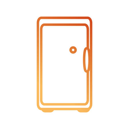 fridge icon over white background vector illustrationのイラスト素材