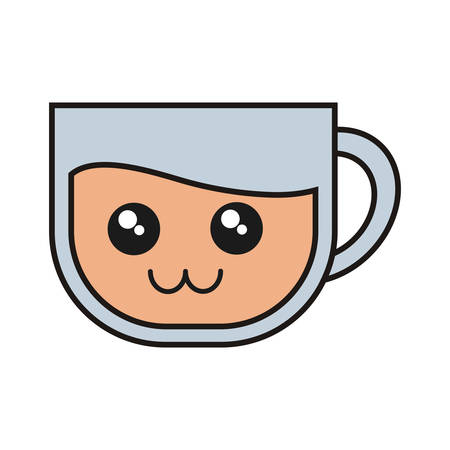 coffee cup icon over white background vector illustrationのイラスト素材