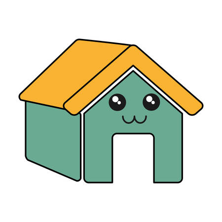 house icon over white background vector illustrationのイラスト素材