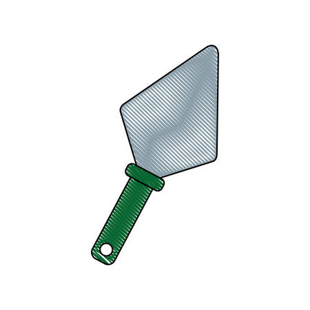 spatula tool icon over white background vector illustrationのイラスト素材