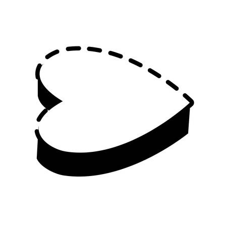 heart icon over white background vector illustrationのイラスト素材