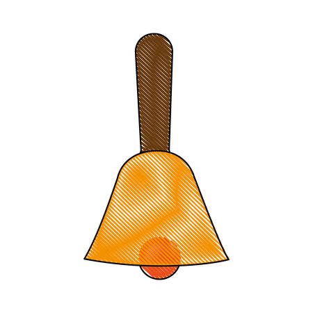 bell icon over white background vector illustrationのイラスト素材