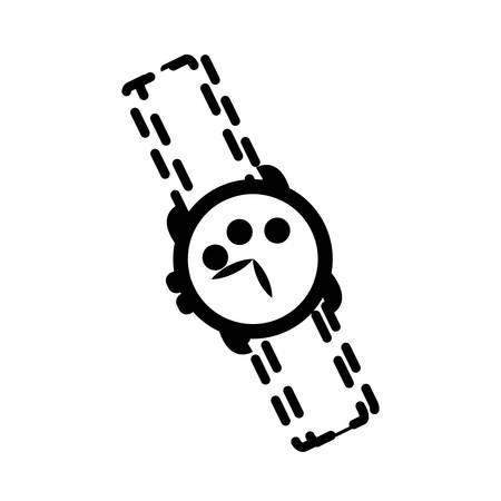 watch icon over white background vector illustrationのイラスト素材
