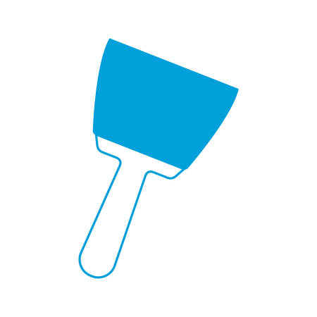 spatula tool icon over white background vector illustrationのイラスト素材
