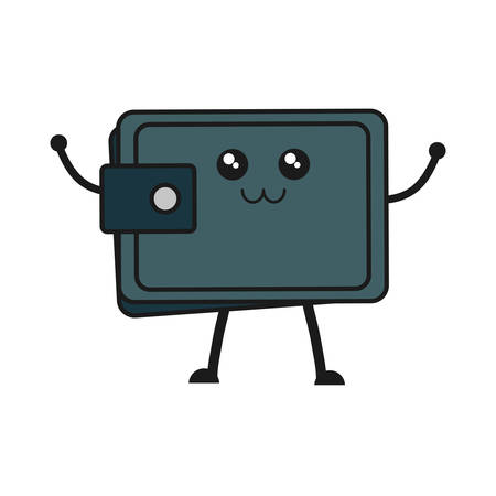 wallet accessory icon over white background vector illustrationのイラスト素材