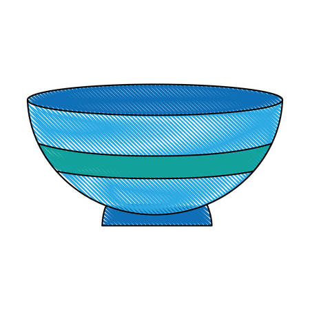 bowl icon over white background vector illustrationのイラスト素材