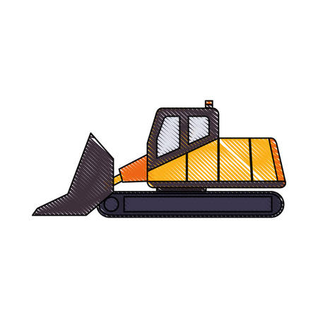 Front loader truck icon.のイラスト素材