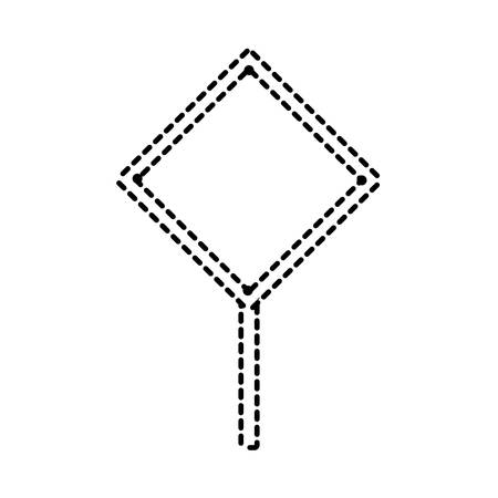 Road sign icon over white illustrationのイラスト素材