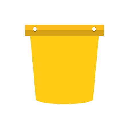 Colorful  pail  over white  background  vector illustration.のイラスト素材