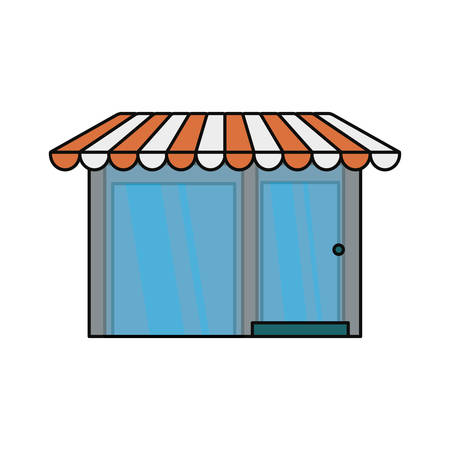 store icon over white background colorful design vector illustrationのイラスト素材