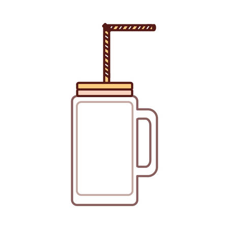 glass jar icon over white background vector illustrationのイラスト素材