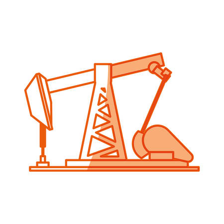Oil pump machinery icon vector illustration graphic designのイラスト素材