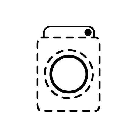 washing machine icon over white background vector illustrationのイラスト素材
