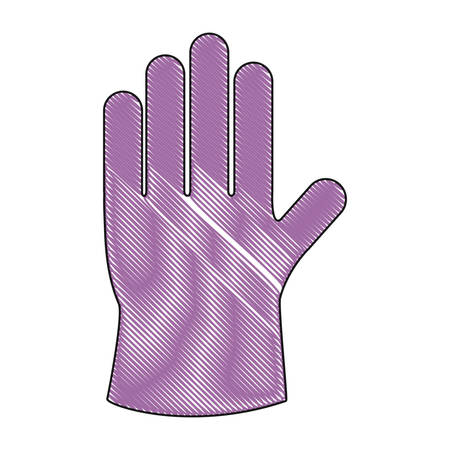 cleaning glove icon over white background vector illustrationのイラスト素材