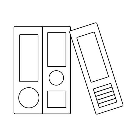document folders icon over white background vector illustrationのイラスト素材