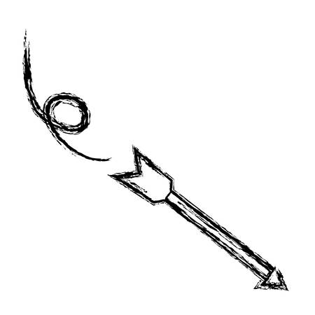 Arrow icon over white background vector illustration.のイラスト素材