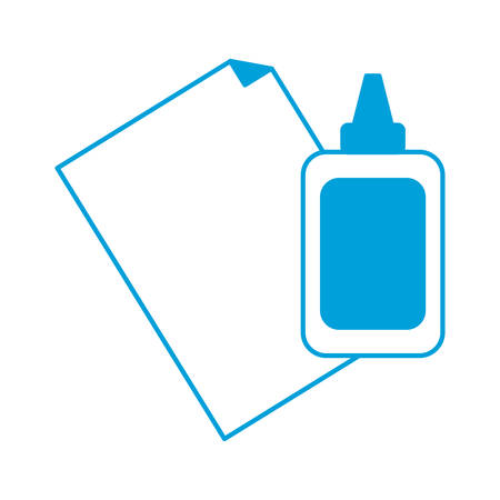 glue bottle icon over white background vector illustrationのイラスト素材