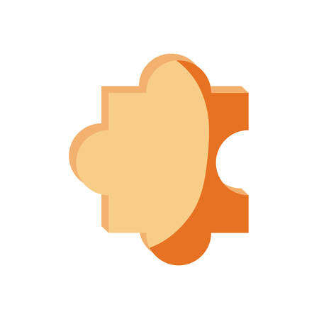 Jigsaw puzzle icon over white background vector illustration.のイラスト素材