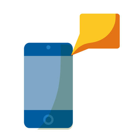 smartphone device icon over white background vector illustrationのイラスト素材