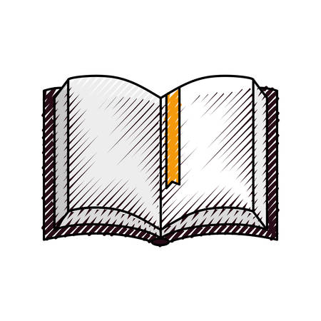 academic book icon over white background vector illustrationのイラスト素材