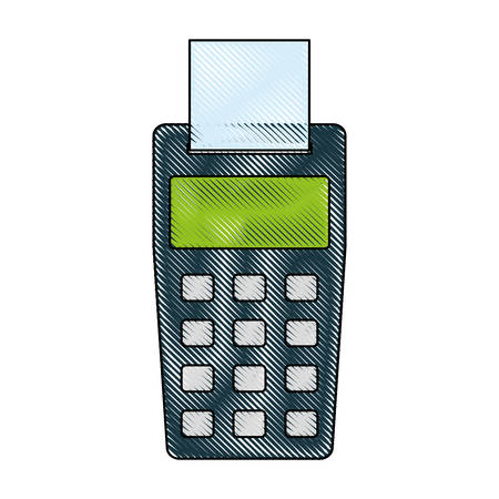 Data phone device icon over white background vector illustration.のイラスト素材