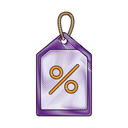 Tag icon over white background vector illustration.のイラスト素材