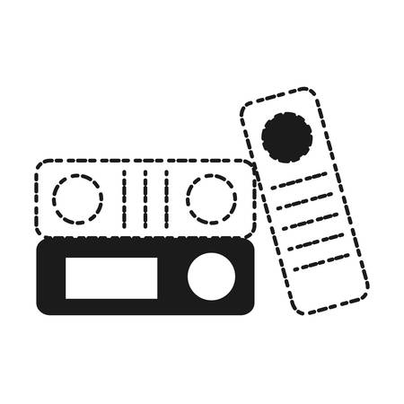 document folders icon over white background vector illustrationのイラスト素材