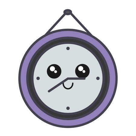 clock icon over white background vector illustrationのイラスト素材