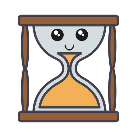 hourglass icon over white background vector illustrationのイラスト素材
