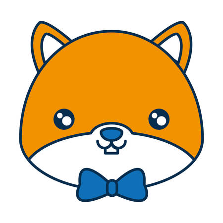 Cute squirrel icon over white background colorful design vector illustrationのイラスト素材