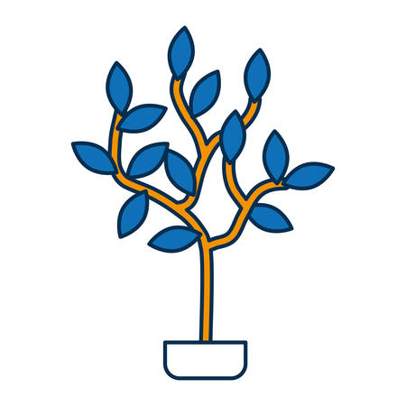 Plant icon over white background illustrationのイラスト素材
