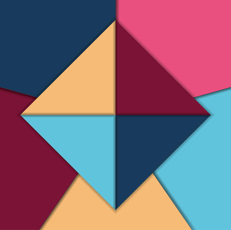 Geometric colorful background and abstract wallpaper theme Vector illustrationのイラスト素材