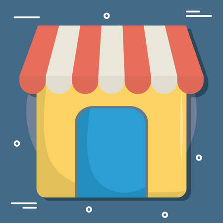Small store of shop retail and market theme Vector illustrationのイラスト素材