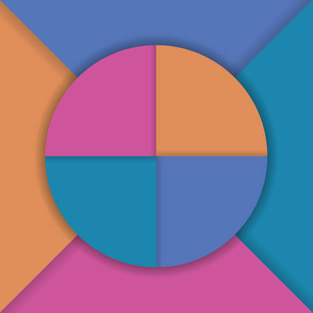 Geometric colorful background and abstract wallpaper theme Vector illustrationのイラスト素材