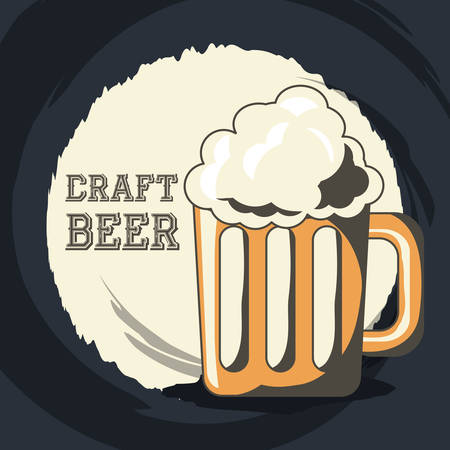 Beer drink of pub alcohol and bar theme Vector illustrationのイラスト素材