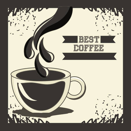 Coffee cup of drink breakfast and beverage theme Vector illustrationのイラスト素材