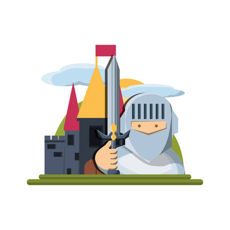 Gentleman of fairytale fantasy and magic theme Vector illustrationのイラスト素材