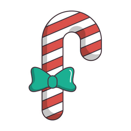 christmas stick icon over white background vector illustrationのイラスト素材