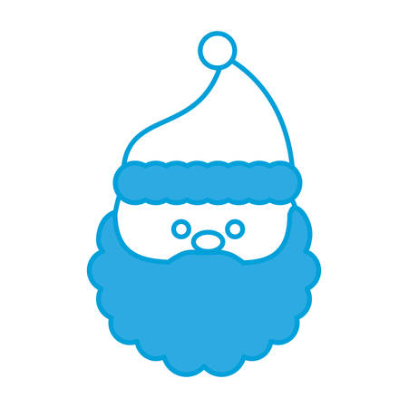cartoon santa claus icon over white background vector illustrationのイラスト素材