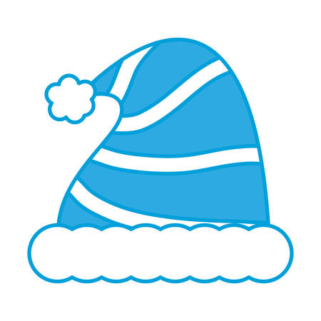 christmas hat icon over white background vector illustrationのイラスト素材