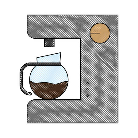 Coffee maker machine icon illustration.のイラスト素材